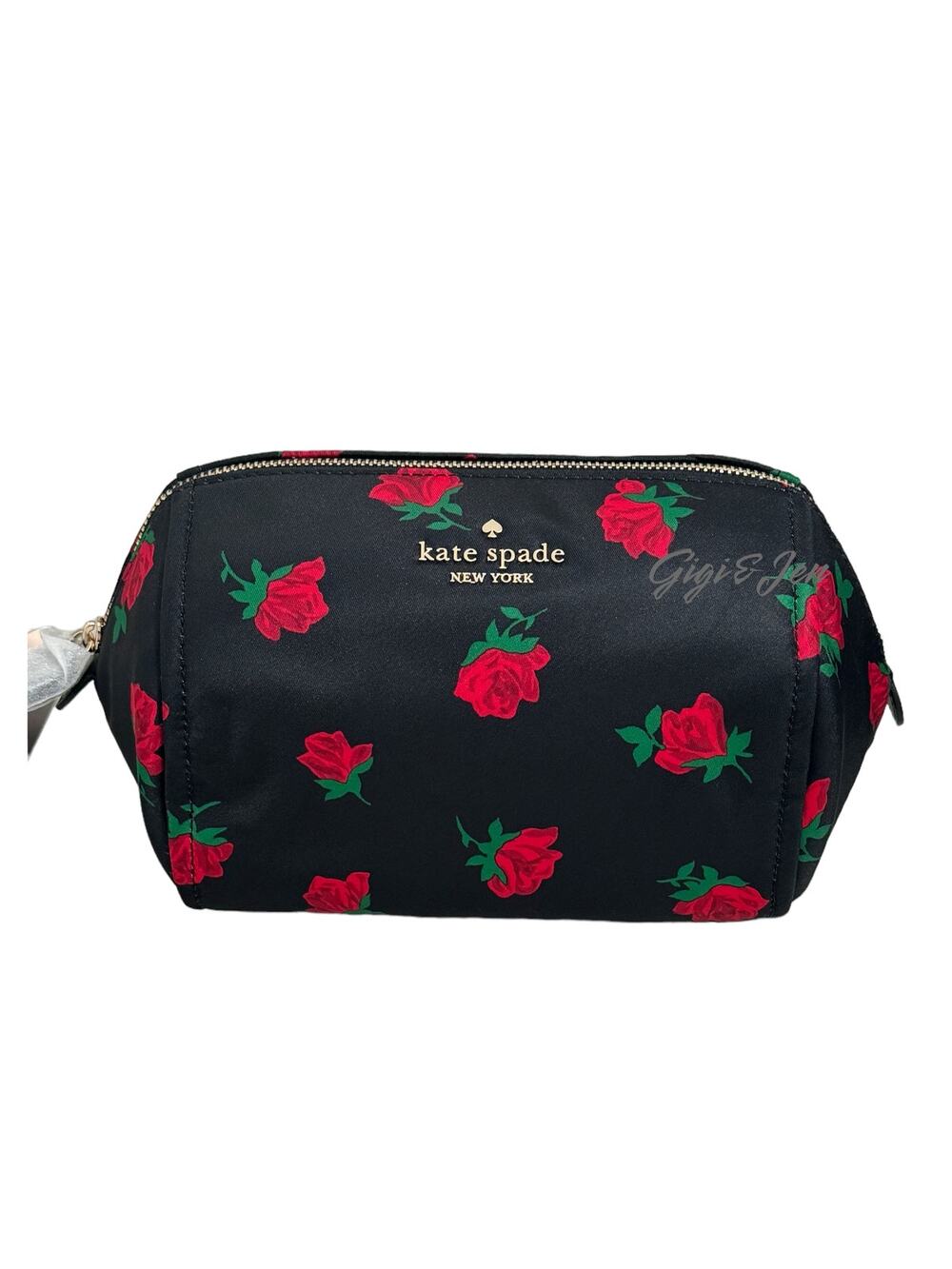 Kate Spade Chelsea Rose Toss Printed Medium Cosmetic Case New